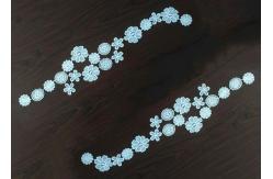 China OEM French Venice Guipure Lace Collar Applique Poly Milk Embroidered Lace Trim supplier