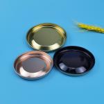 Customized Logo Stretch Rose Gold 150mm Tinplate Lid