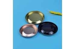 China Customized Logo Stretch Rose Gold 150mm Tinplate Lid supplier