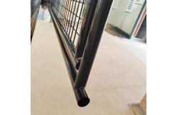 China Low Carbon Black Welded Wire Fence PVC Coated 1m - 3m Length supplier