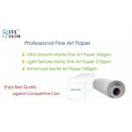 Soft Texture 230gsm Matte Fine Art Paper Roll for Inkjet Digital Printing
