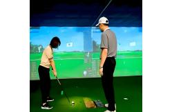 China 3d Projection Screen Virtual Home Indoor Golf Simulator System supplier