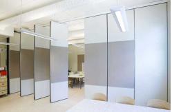 China Decorative Surface Operable Folding Partition Walls ,  Sound Insulation Partition Panel supplier