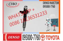 China Diesel Common Rail Injectors 095000-7760 For Toyota  23670-39276 supplier