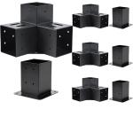 Powder Coated Steel Sustainable Woodworks Corner Brackets for Elevated Wood Stand Kit for sale