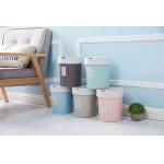 5L 10L Plastic Dustbin PP Round Bathroom Dustbin Thickened for sale