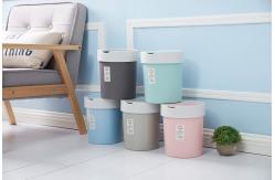 China 5L 10L Plastic Dustbin PP Round Bathroom Dustbin Thickened supplier