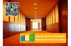 China Ceiling Suspended Folding Partition Walls Sound Absorbing For Seminars Room supplier