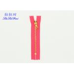 4.5 brass custom tape and metal puller hermetic pocket zipper