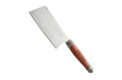 China 10cm Brown Walnut Knife Block Set Stainless Steel Food Grade Sharpness 1.4kg supplier