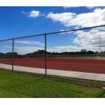 Galvanized Plastic Coated Chain Link Fence 8 Foot Waterproof