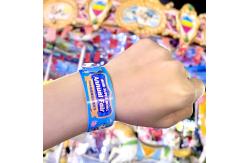 China Promotional Custom Personalized Popular Water Proof Plastic Disposable Kids Wristband supplier