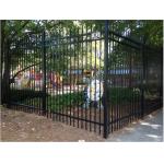 6063 Pvc Coated Removable Decorative Aluminium Fencing Black Color For Swimming Pool for sale