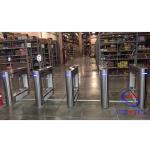 Indoor Workshop Access Control Turnstile With Biometric Auto Recognition Reader for sale