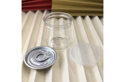 China Clear Plastic Jar Containers With Customizable Lids supplier