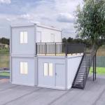 Rainproof Detachable Prefab Container House Construction For Working for sale