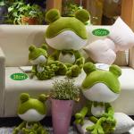 55 - 85CM Frog Stuffed Animal , Electric Embroidery Cotton Frog Soft Toy for sale