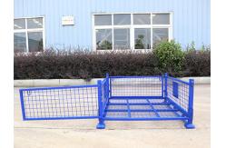China Customized Steel Collapsible Pallet Cage With Padlock Locking System supplier