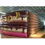 Inflatable Cake Toddler Bounce House , Inflatable Jumping Castle Quadruple Stitching
