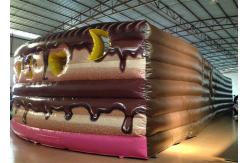 China Inflatable Cake Toddler Bounce House , Inflatable Jumping Castle Quadruple Stitching supplier