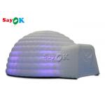 White Inflatable Igloo Dome Tent With Led Lights For Wedding Events for sale