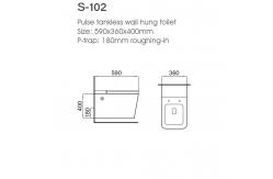 China Bathroom Pulse Tankless Commode Floor Mounted Modern With UF Seat Cover supplier