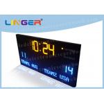 Blue Team name and Yellow Digits Led Electronic Scoreboard From Front Maintance for sale