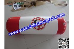 China Red and White Inflatable Paintball Air Bunkers Custom Made , 3 Years Warranty supplier