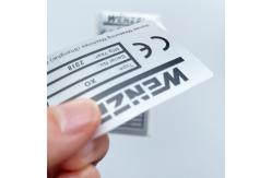 China PET PVC Matt Silver Polyester Sticker Blank 4 X 6 Direct Thermal Labels supplier