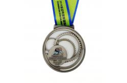 China Bicycle Race Awards Custom Cycling Medals Soft Enamel / Hard Enamel supplier