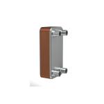 Customized Brazed 40 Plate Heat Exchanger With 3/4 Inch MNPT Ports