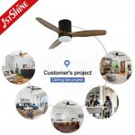 Customized 42 inches Ceiling Fan with Light 1stshine Solid Wood Blades OEM
