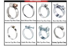 China 11mm 14mm Jointech Double Wire Single Ear Stepless Hose Clamps supplier