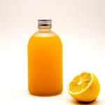 Transparent Frosted 350ml 500ml Beverage Juice Glass Bottles With Screw Lid