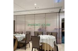 China Melamine MDF Foldable Acoustic Partition System Fabric Surface For Hotel supplier