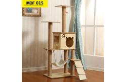 China Soft Plush Detachable MDF Wooden Cat Tree supplier