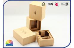 China Eco Friendly Paper Gift Box Kraft Brown 1C Printing With EPE Foam Tray supplier