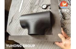 China ASTM A234 WPB Black Coated Carbon Steel Pipe Fittings Tee supplier