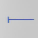 Medical Lab Inoculation Loop T Shaped Bacterial Cell Spreader With Smooth Rounded Surfaces
