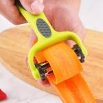 Rotatable Stainless Steel Houseware Peeler 3 In 1 For potato Vegetable