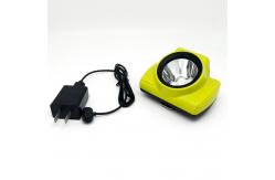China Portable LED Miner Cap Lamp , 25000lux Underground Mining Lamp With Cradle Charger supplier