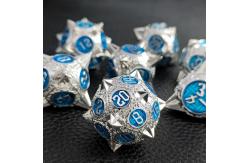 China Durable Polyhedron Metal RPG Dice Set Dragon And Dungeon 16mm Sparkle supplier