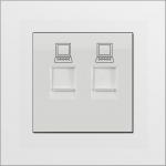 UK standard Multimedia Wall Socket , Data Socket Outlet Rj45 CAT 5 / 6