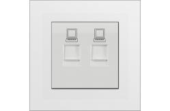 China UK standard Multimedia Wall Socket , Data Socket Outlet Rj45 CAT 5 / 6 supplier