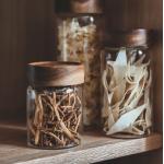 Empty Dustproof Transparent Glass Jars With Lids Eco Friendly 580ml 500pcs