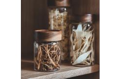 China Empty Dustproof Transparent Glass Jars With Lids Eco Friendly 580ml 500pcs supplier