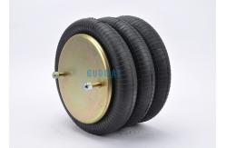China Firestone Industrial Air Spring Triple Convoluted Bellows Gas 1/4NPTF Air Suspension System supplier