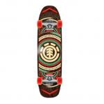 Element Skateboards Hatched Brown / Natural / Red Cruiser Complete Skateboard - 8.75 x 32.5 for sale