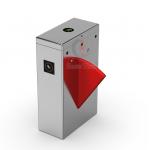 OEM/ODM Pedestrian Traffic Flap Barrier Turnstile Access Control System Biometric Face Recognition Waist Height for sale