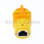 IP65 Ethernet Waterproof RJ45 Connector Plug / Unplug Connecting Mode 1.5A
